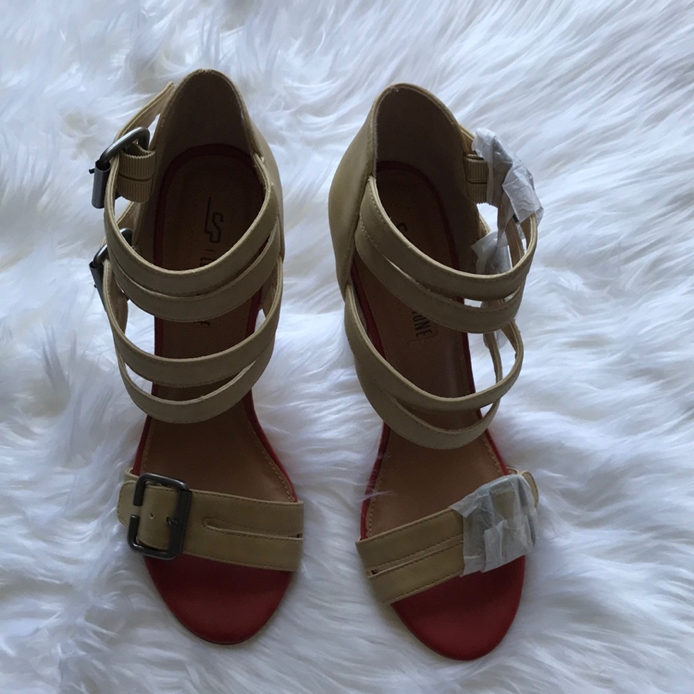 Strappy Block Heels
